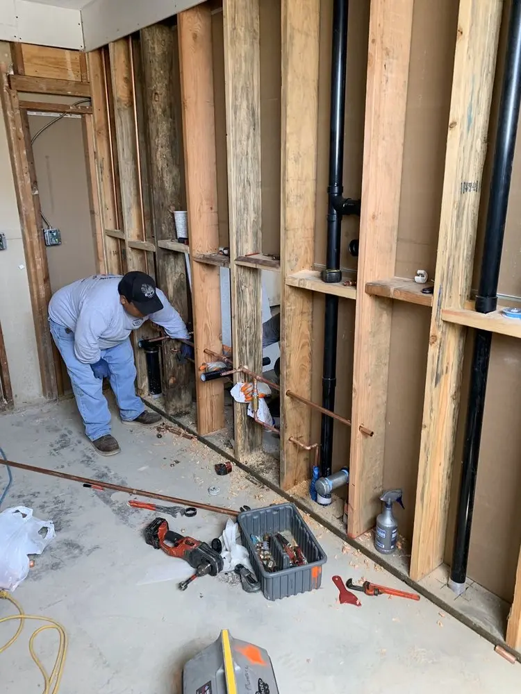 Commercial rough-in plumbing for Commercial Plumbing in Frog Hollow